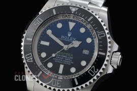 0 0 0 0 0 0 0 0 0 0 RLSD00822 QF 44mm Deepsea 136660 SS/SS Black/Blue DD 3235 72 Hrs Reserve - Free Sprung Movement
