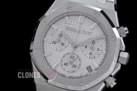 AP26240-151 ZF Royal Oak Chronograph 26240 SS/SS White DD-4401, 1-1 Replication
