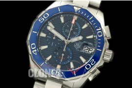 TGAQ00108 Aquaracer Calibre 16 SS/SS Blue OS 20 Qtz