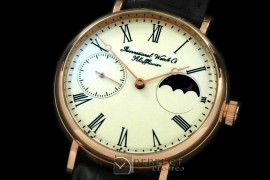 IWPTV10026 Vintage Portifino MoonPhase RG/LE White Asian 17J HW