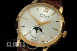 MBST10021 Star Calender Moonphase YG/LE White M-9105