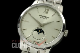 MBST10011S Star Calender Moonphase SS/SS White M-9105