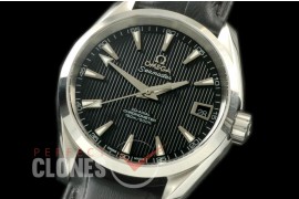 OMAT385-122 Aqua Terra Ladies SS/LE Black Stk A-2824