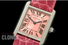 0CAR-TS-083L Tank Solo Ladies SS/LE Pink Swiss Quartz