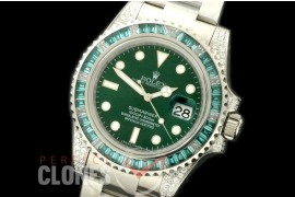 RLSS00067 116610LV Green V7 Bling A-2836