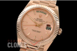 R40DD-18K-203 228235 RG/RG Rose Gold Sticks Swiss 2836