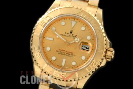 RLYM-18K-105 Yachtmaster Men 116628 FG Gold Swiss 2836