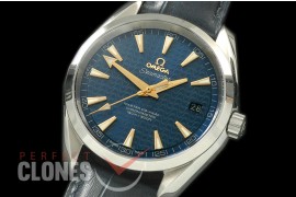 OMAT41-092L Aqua Terra 007 Auto SS/LE Blue A-2836/8507