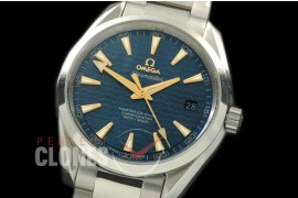 OMAT41-092 Aqua Terra 007 Auto SS/SS Blue A-2836/8507