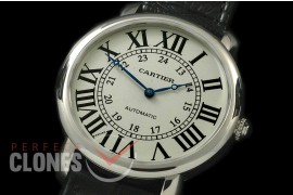 CAR-LS-101 Ronde Louis Cartier XXL SS/LE White A-6497/Cal 430