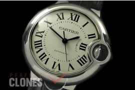 CARBA-33-101 Ballon de Cartier Midsize 33 SS/LE White J-MH5