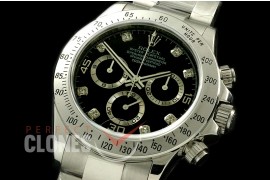 RLDS00132A Daytona 116509 SS/SS Black Diam A-7750/4130