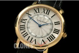 CAR-LS-103 Ronde Louis Cartier XXL YG/LE White A-6497/Cal 430