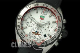 0 TGF1-00091R Formula 1 Indy 500 Special Ed Chronograph SS/RU White OS 20 Qtz