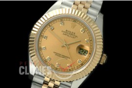 R41DJT-818 126333 SS/YG Fluted/Jubilee Gold Diam SA 3235