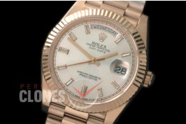 R40DDR00401 228235 RG/RG Fluted Bez Silver Glazier Asian Clone 2836