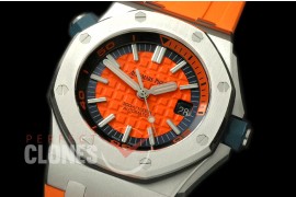 APD00025 Royal Oak Offshore Diver 15710 SS/RU Orange A-3120