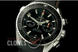 0 OMCPO45-953R Planet Ocean Chrono SS/RU Black A-7750 Mod to Orig Movt Functions