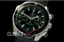 0 OMCPO45-951R Planet Ocean Chrono SS/RU Black A-7750 Mod to Orig Movt Functions