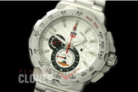 0 TGF1-00061 Formula 1 Indy 500 Special Ed Chronograph SS/SS White OS 10 Qtz