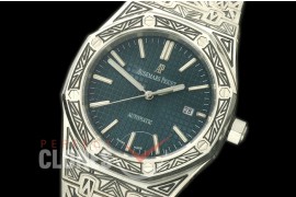 AP15400-903 AP15400 Royal Oak Special Ornamental Engraved Edition SS/SS Blue Miyota 8215