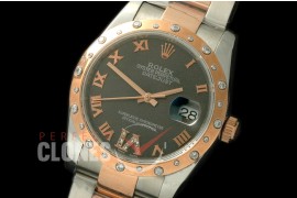 RDJMTR00505D2 SS/RG Oyster Grey Roman/Diam A-2836