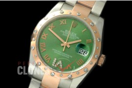 RDJMTR00502D2 SS/RG Oyster Green Roman/Diam A-2836e