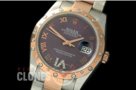 RDJMTR00503D2 SS/RG Oyster Brown Roman/Diam A-2836