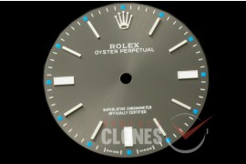 RLACC-996 Oyster Perpetual 114300 Dark Rhodium Dial for Calibre 3132 - Can Fit Genuine