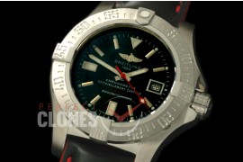 BLSW00021L Avenger Seawolf Blacksteel Limited Ed Code Red SS/LE Black Asian Clone 2836
