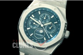 AP26574-003 Royal Oak 26574 Perpetual Calender SS/SS Blue Miyota 9100 Calender 