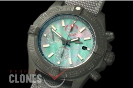 BLSA00067 Avenger II Chrono DLC/NY MOP Green Sticks A-7750