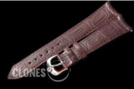 RLACC00081 Brown Gator Strap SS 20/16 / New Insignia Buckle 