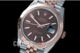 R41DJTR-857 126301 SS/RG Fluted/Jubilee Brown Sticks SA 3235