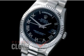 R36DDS-923 118239 SS/SS Fluted/President Black Roman A-2836