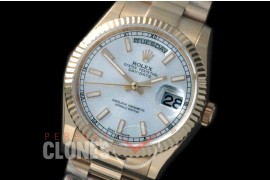 R36DDF-900 118238 YG/YF Fluted/President Silver Sticks A-2836