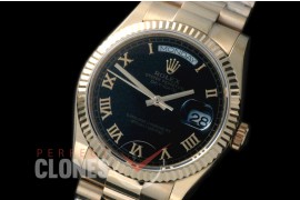 R36DDF-923 118238 YG/YF Fluted/President Black Roman A-2836