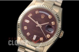 R36DDF-917 118238 YG/YF Fluted/President Brown Diamond A-2836