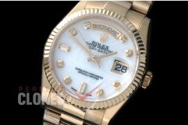 R36DDF-919 118238 YG/YF Fluted/President MOP White Diamond A-2836