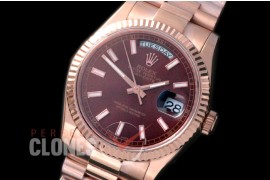 R36DDR-908 118235 RG/RG Fluted/President Brown Sticks A-2836