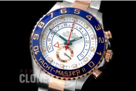 RYM2-2006 JF Yacthmaster II 116681 (44mm) SS/RG White Asia 7750