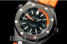 AP00033A Royal Oak Diver 15707 CER/RU Black A-3120