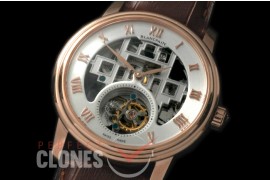 0 0 BP-VIL-116 Villeret Tourbillon RG/LE Skeleton/Silver Flying Man Tourbillon 