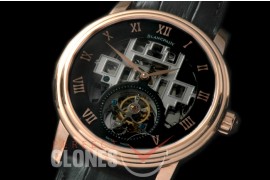 0 0 BP-VIL-118 Villeret Tourbillon RG/LE Skeleton/Black Flying Man Tourbillon 