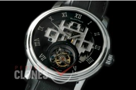 0 0 BP-VIL-113 Villeret Tourbillon SS/LE Skeleton/Black Flying Man Tourbillon 