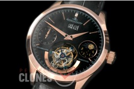0 JL00717 Master Tourbillon with Big Date/Day Phase RG/LE Black Flying Tourbillon H/W 