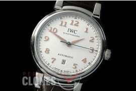 IWDV-012 Da Vinci Automatic IW3566 SS/LE White A-2892 