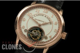 0 AL1815-106 Lange 1815 Tourbillon RG/LE White Bridged Tourbillon 