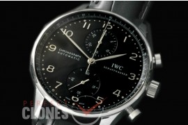 IWPG00033 V6F 3714 Portugese Chrono SS/LE Black A-7750