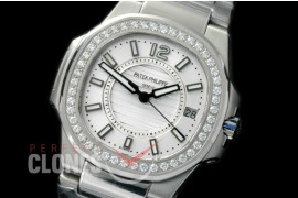 0 PPNTL-011D Nautilus Ladies 7011 SS/SS White Swiss Quartz 